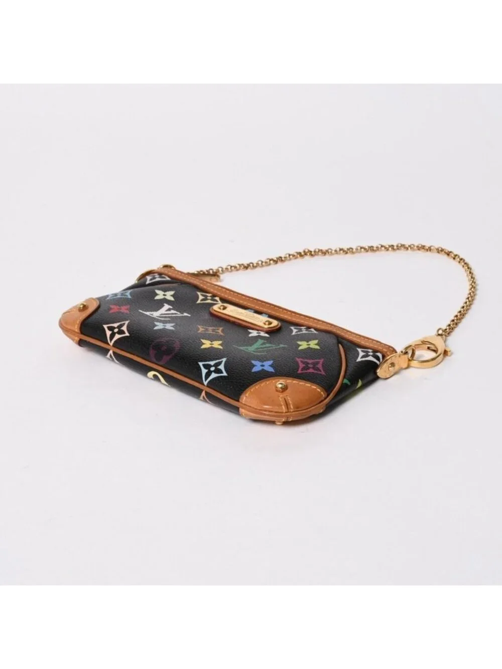 Louis Vuitton Pouch Pochette Mirror MM Monogram Multicolor Takashi Murakami